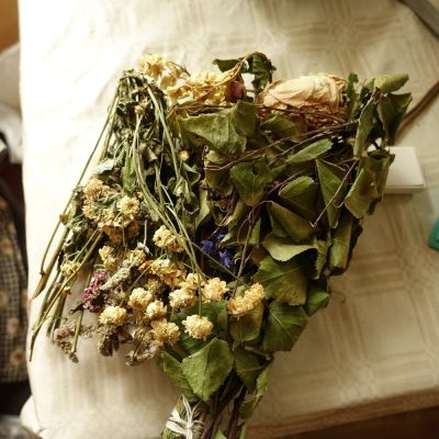 Herbal bouquets are blessed in Catholic churches all over Belarusian-Lithuanian border on the eighth day of the Corpus Christi Octave. They used to contain many species of medicinal and aromatic plants, both collected from the wild and cultivated. Photo by Julia Prakofjewa