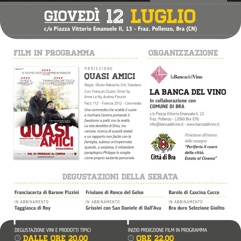 CinemadiVino - I grandi film si gustano in cantina