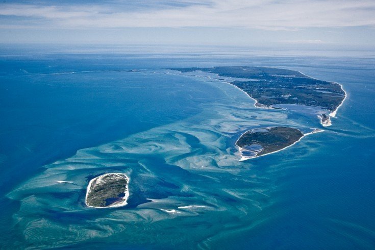 nantucket island aerial photo