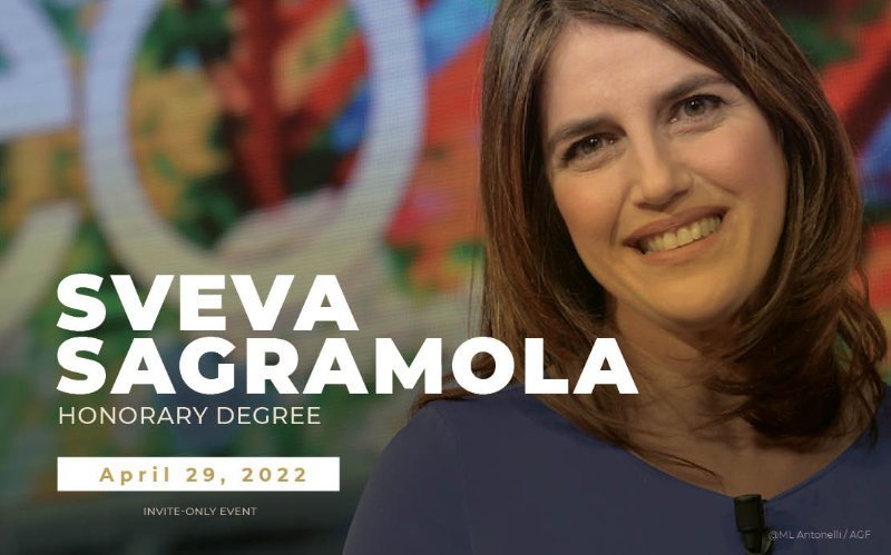 Laurea Honoris Causa a Sveva Sagramola